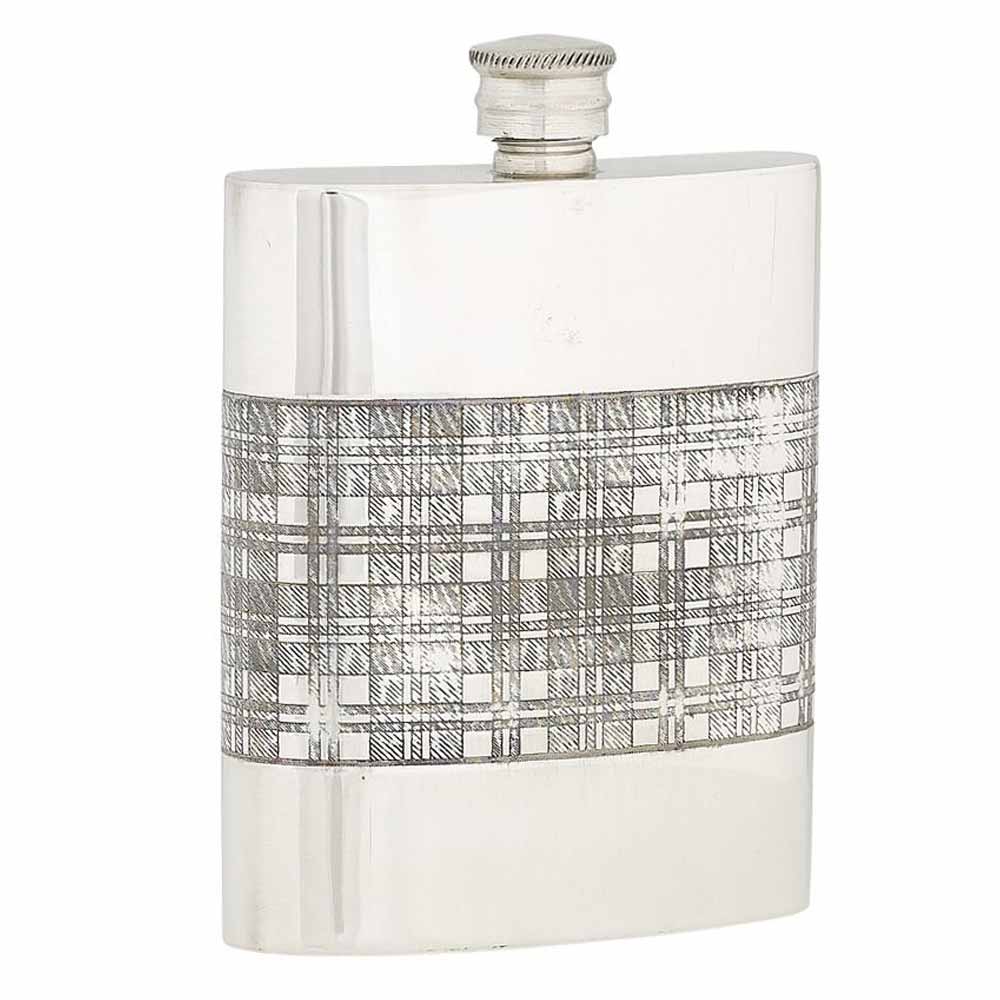 6oz Tartan Pewter Flask - Image 2