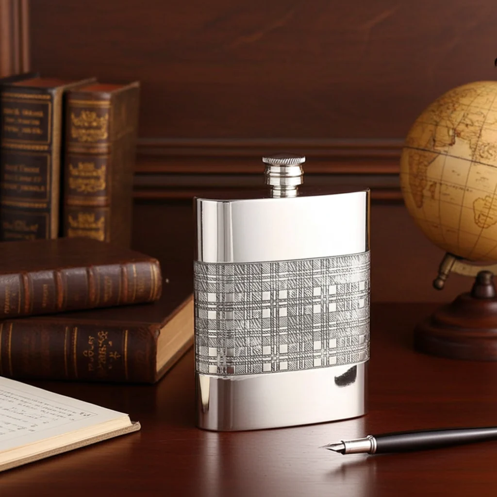 6oz Tartan Pewter Flask - Image 3