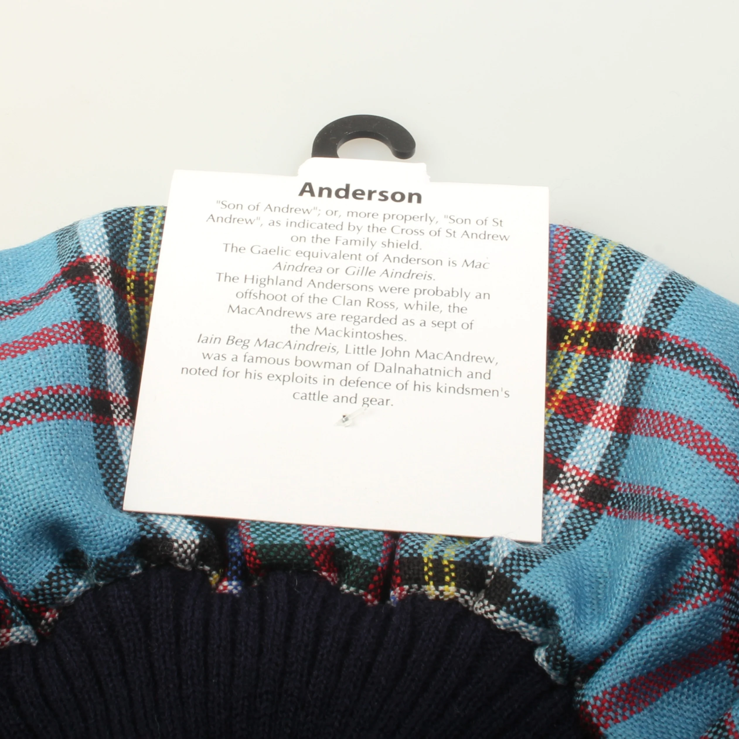 Anderson Ancient Wool Tartan Tam - Image 3