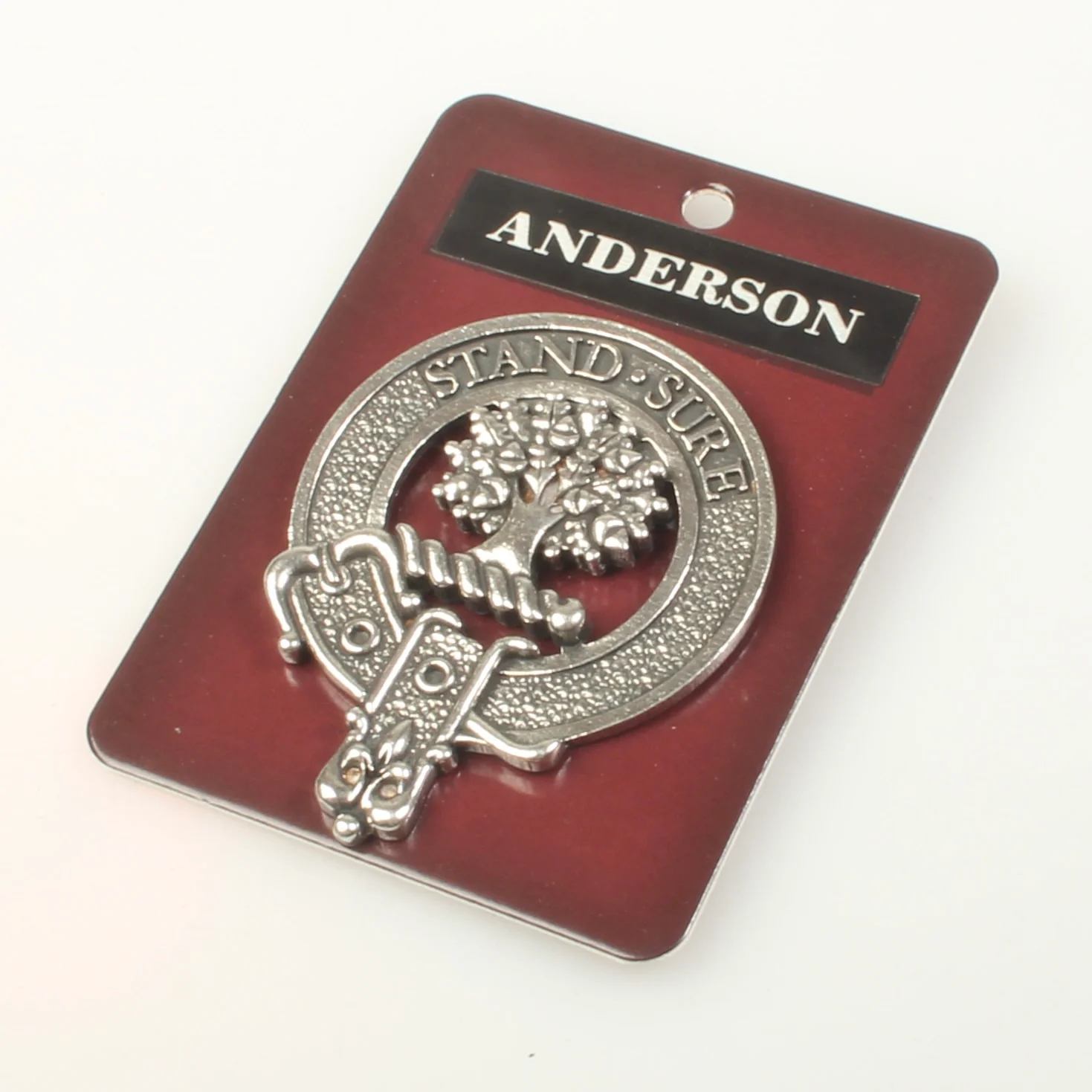 Anderson Clan Crest Badge in Pewter
