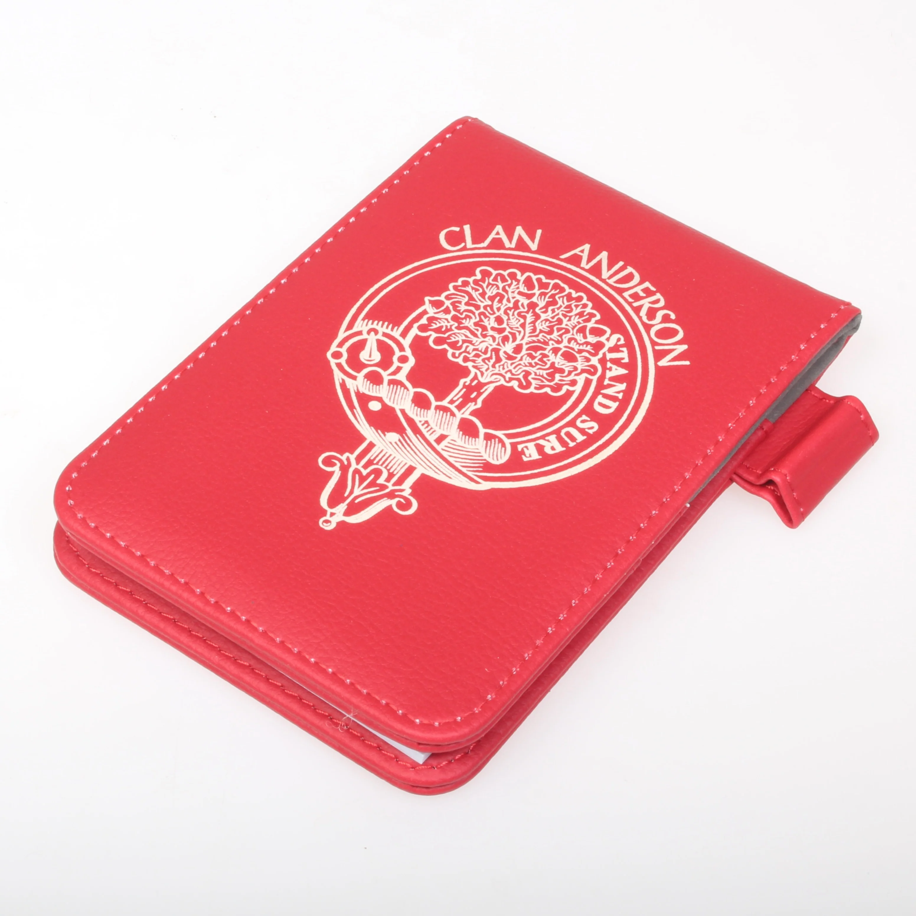 Anderson Clan Crest Engraved Leather Small Notebook - Image 3
