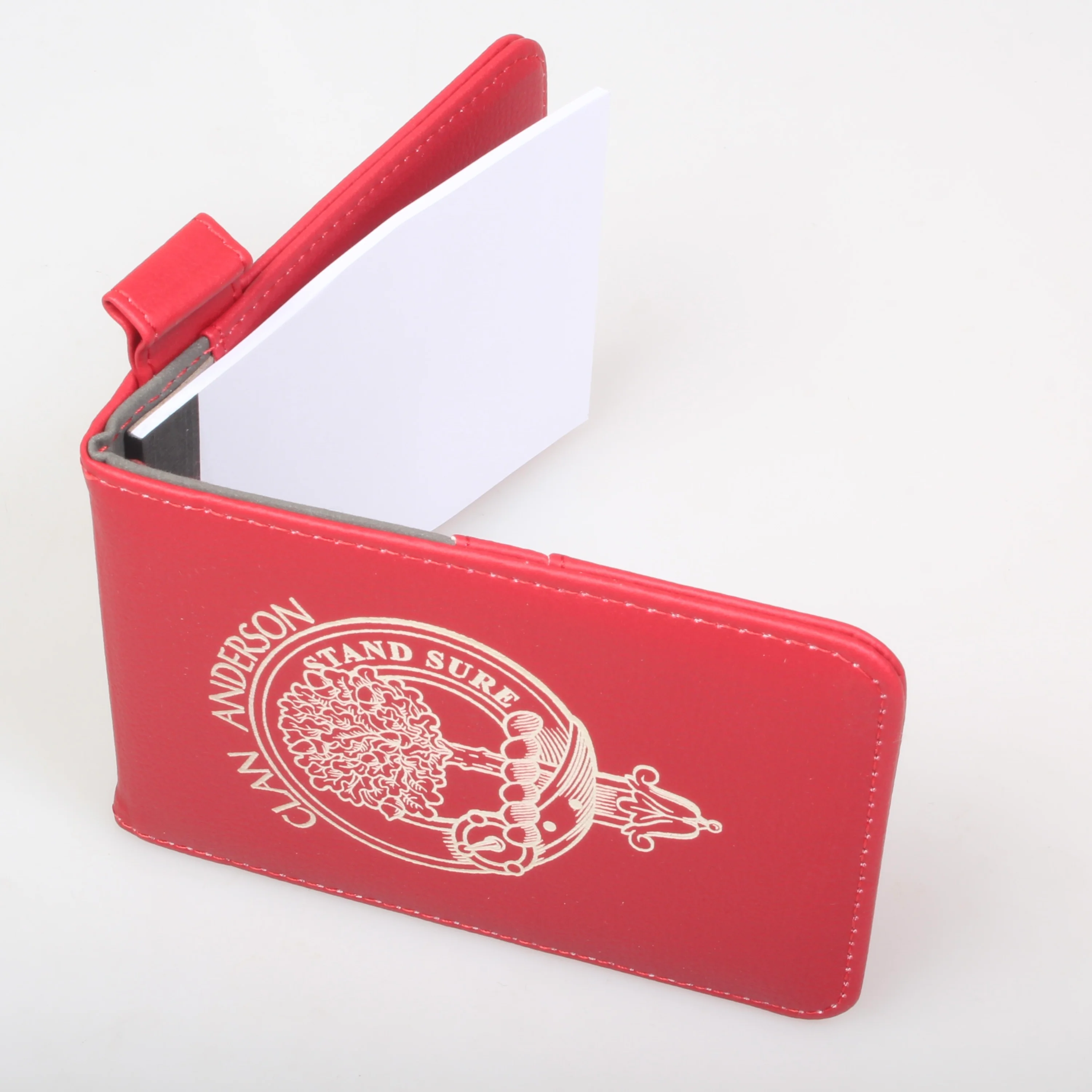 Anderson Clan Crest Engraved Leather Small Notebook - Image 4
