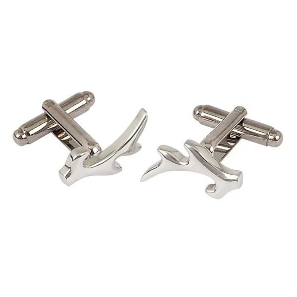 Antler Cufflinks - Copper or Chrome Finish Pewter - Image 3