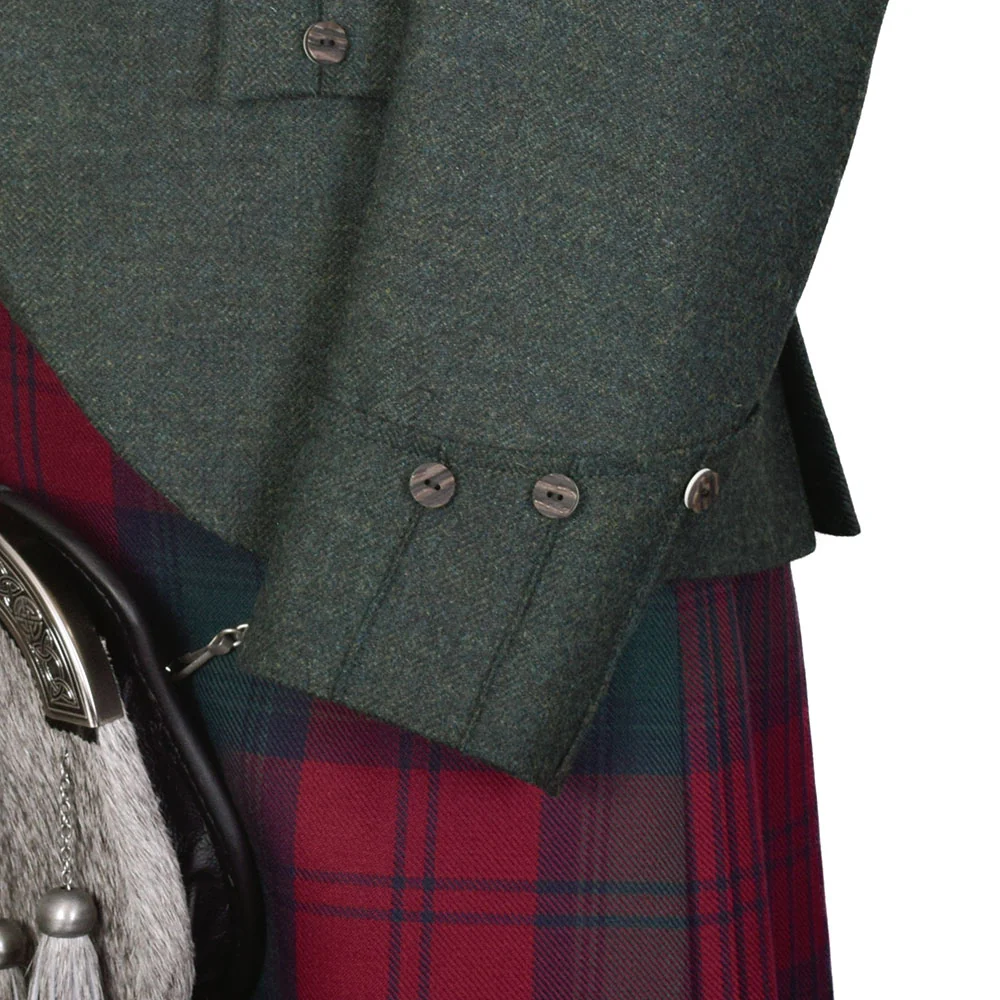 Argyll Kilt Jacket and Waistcoat- Huntly Green - Image 2