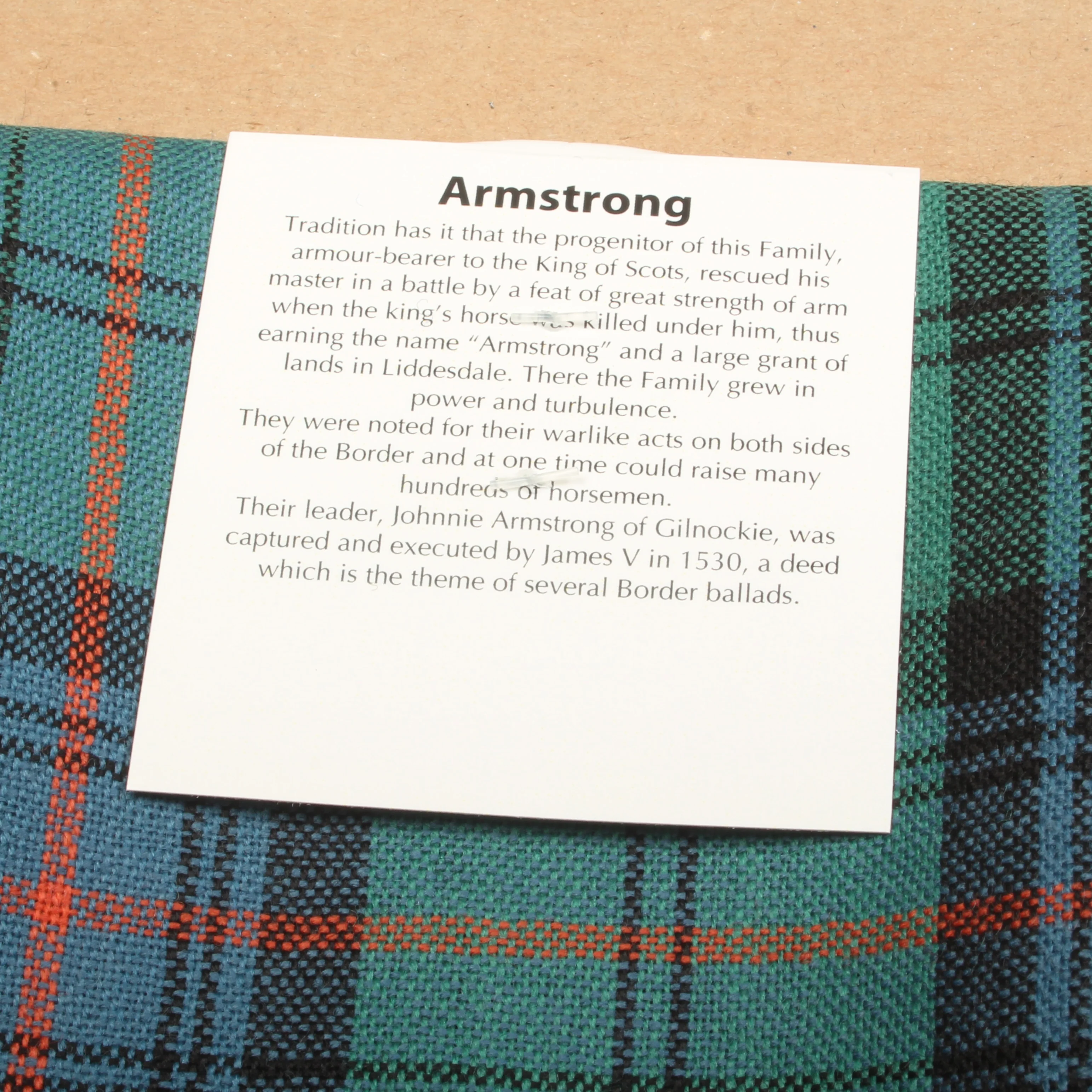 Armstrong Ancient Tartan Shawl - Image 2