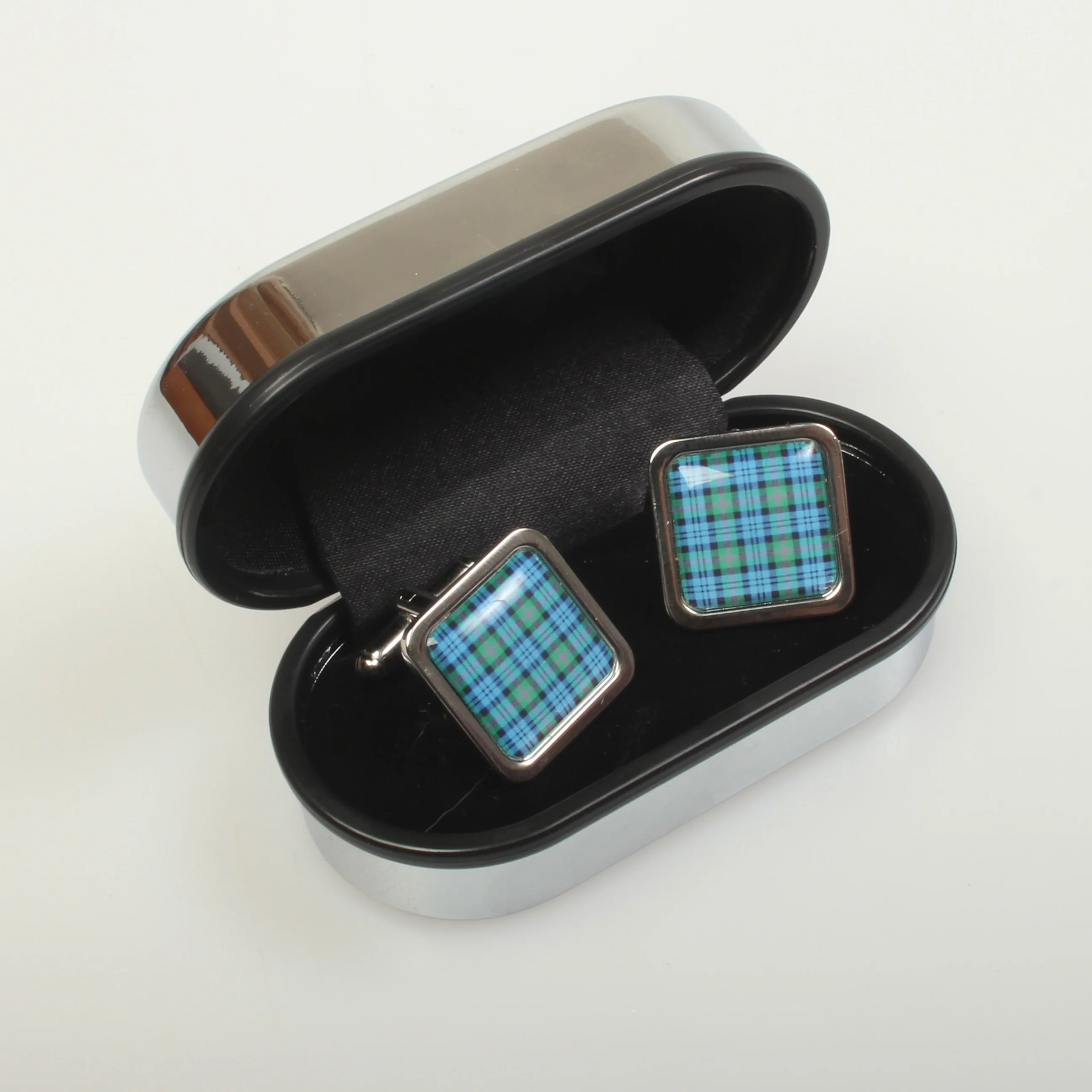 Baird Ancient Tartan Cufflinks - Choose Your Shape. - Image 3