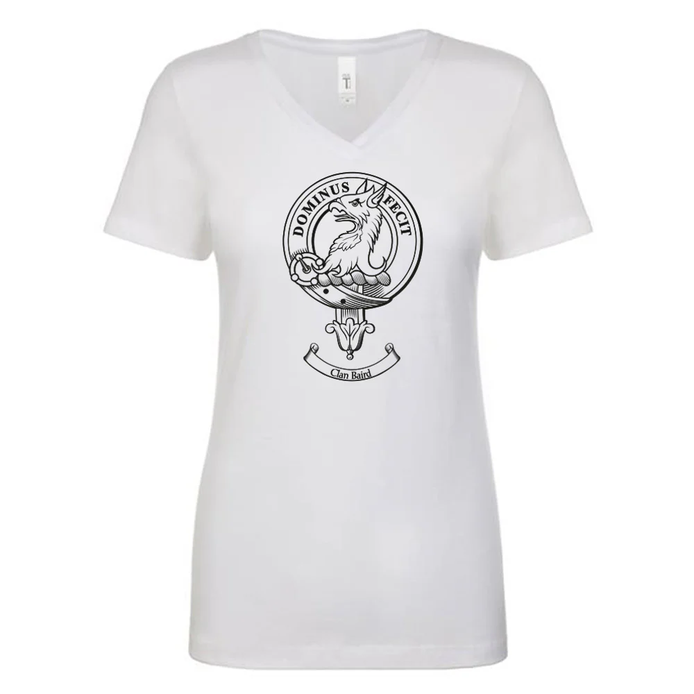 Baird Clan Crest Ladies Ouline T-Shirt