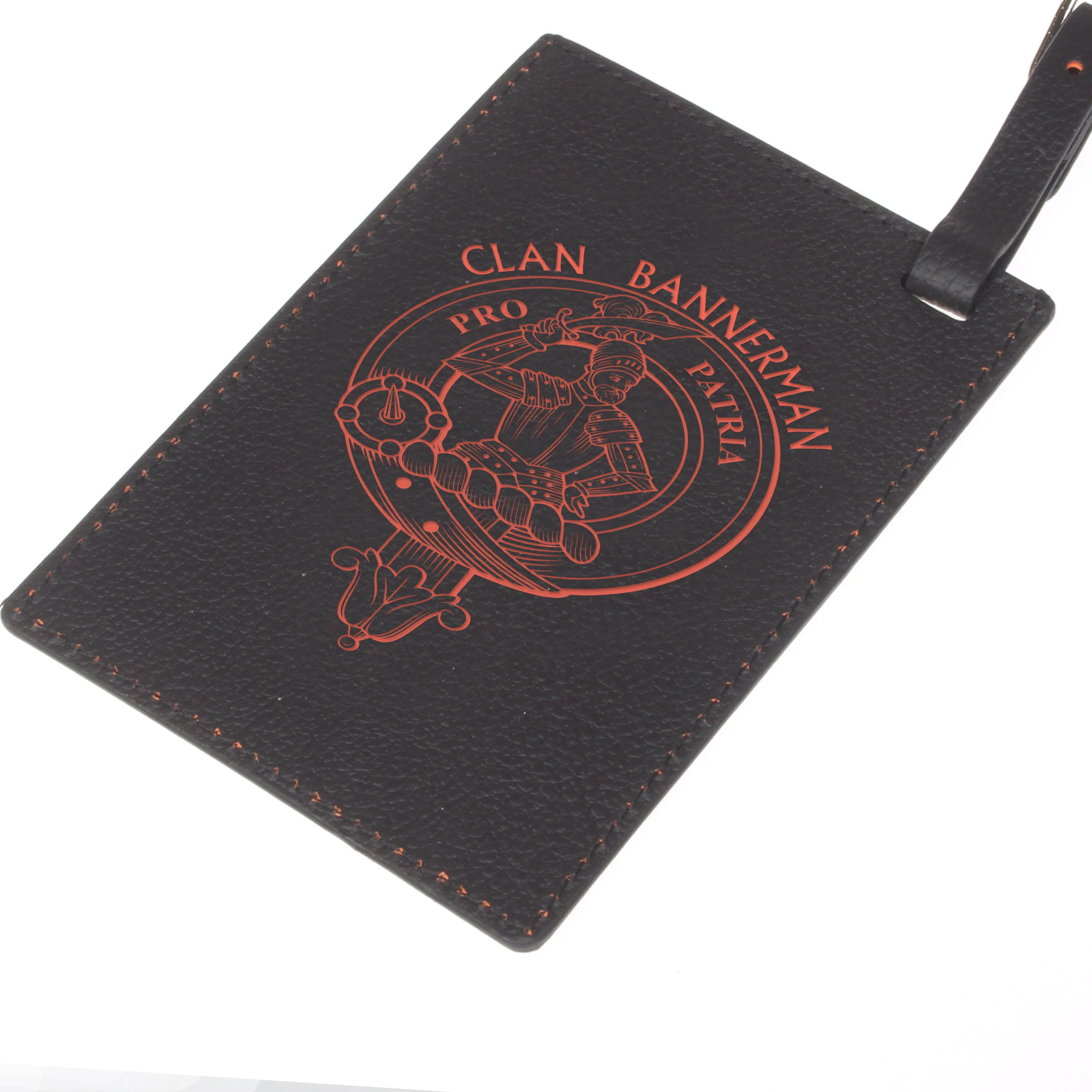 Bannerman Clan Crest Engraved PU Leather Luggage Tag