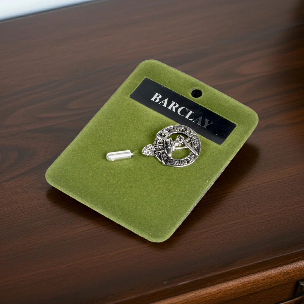 Barclay Clan Crest Pewter Tie Pin