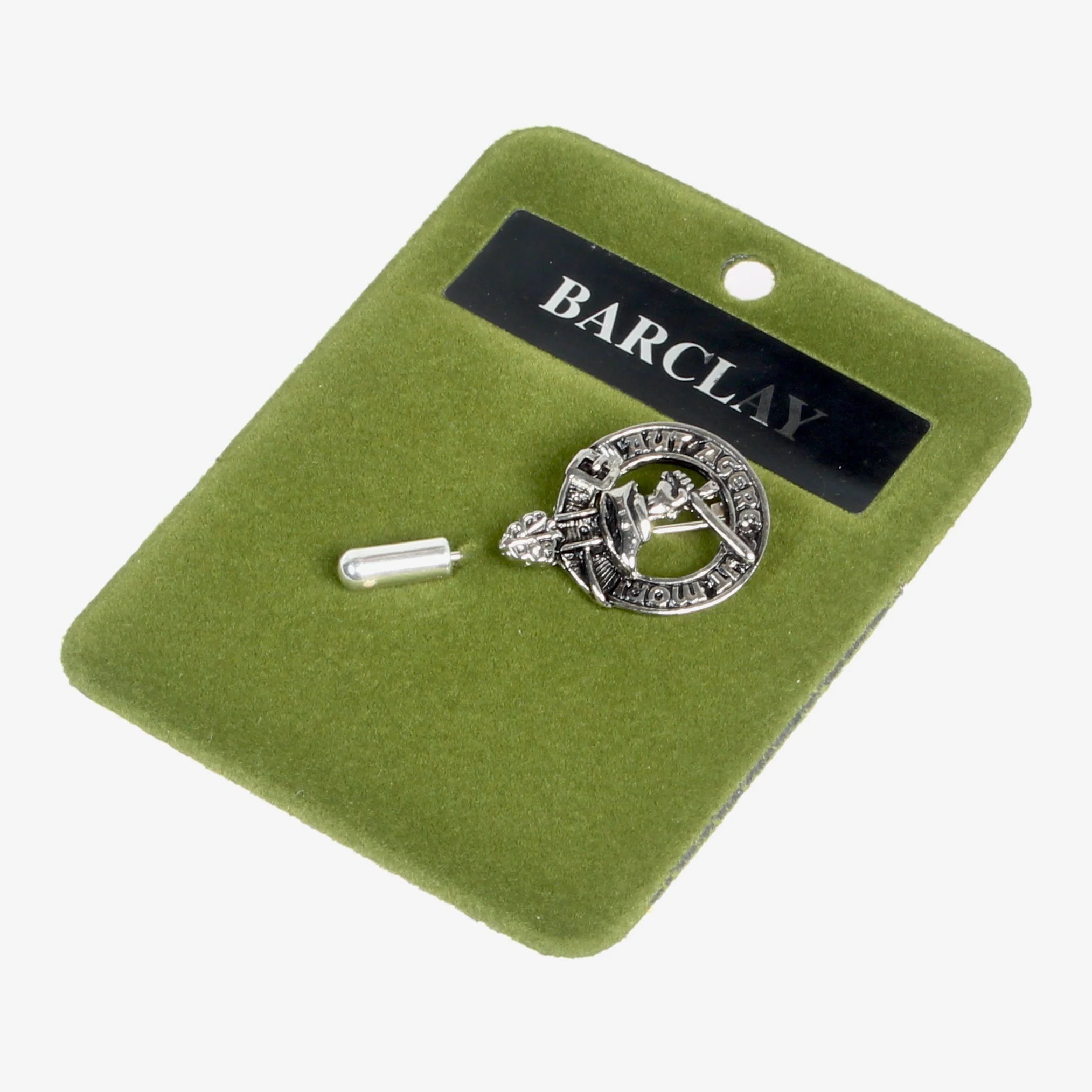 Barclay Clan Crest Pewter Tie Pin - Image 3