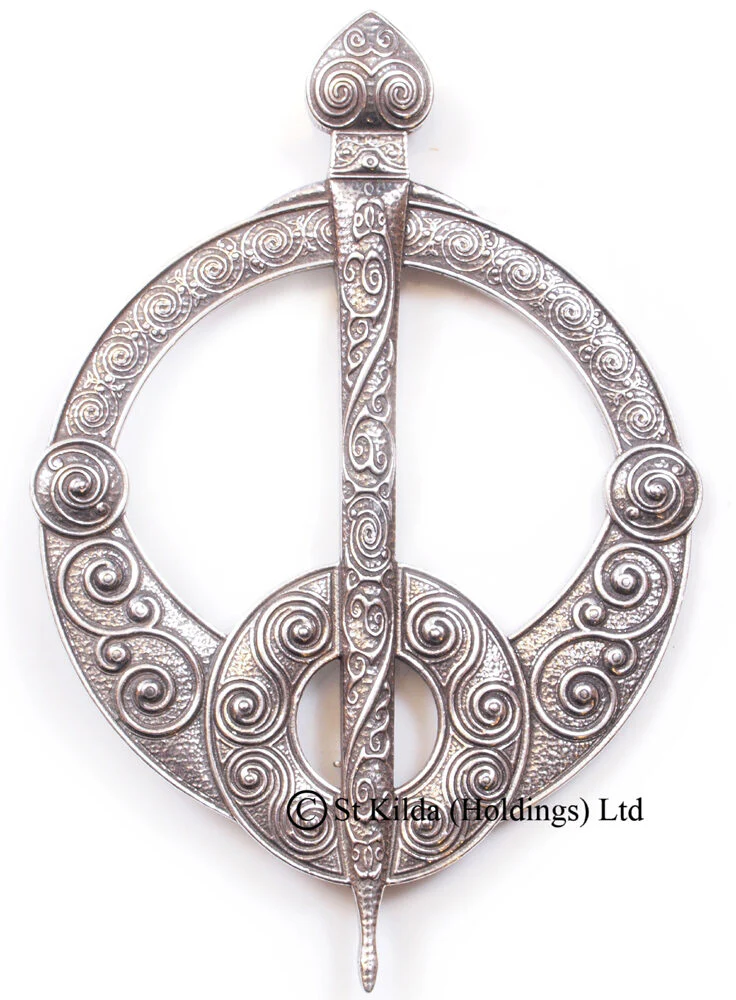 Battersea Spiral  Penannular Plaid Brooch