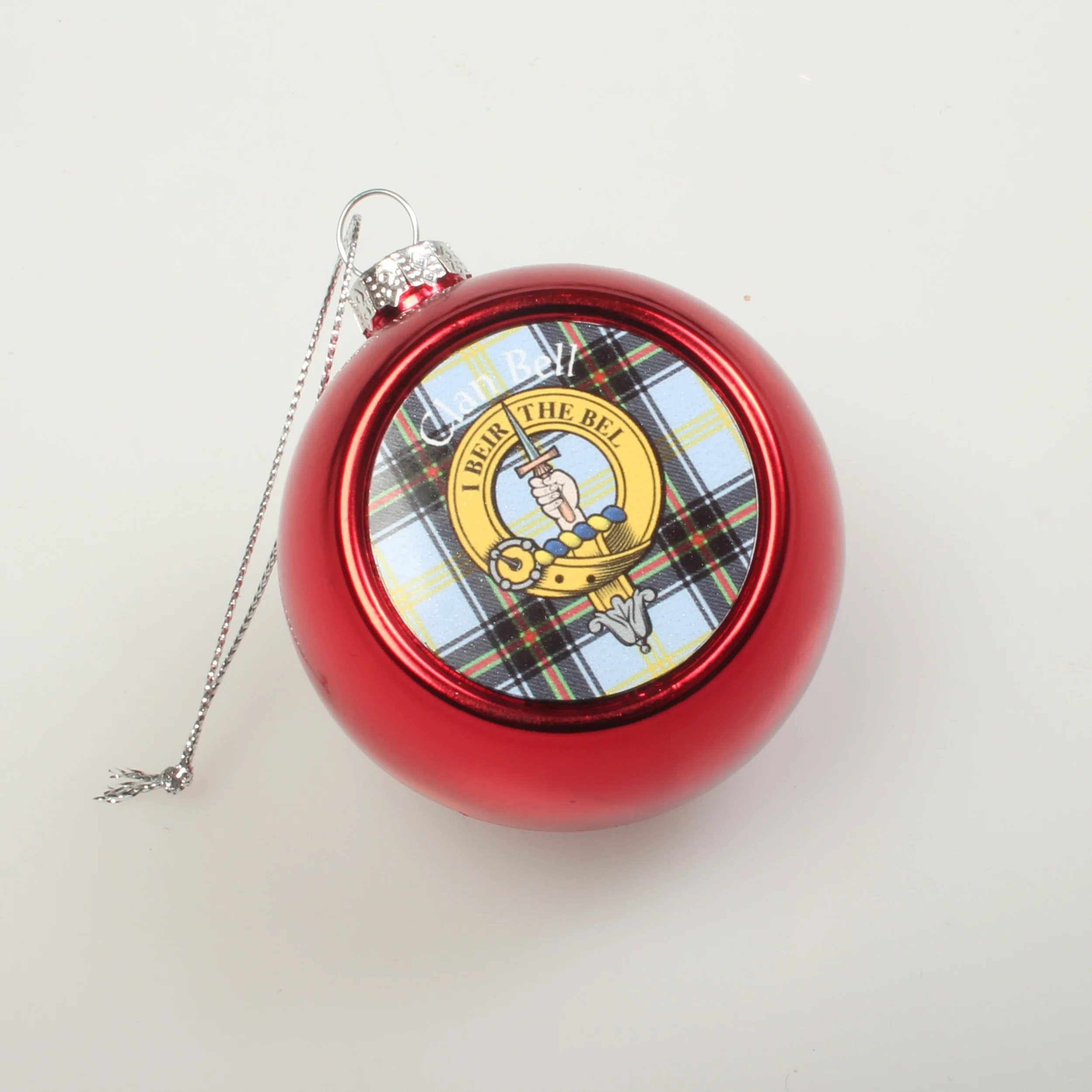 Bell Clan Crest Christmas Bauble - Small Size