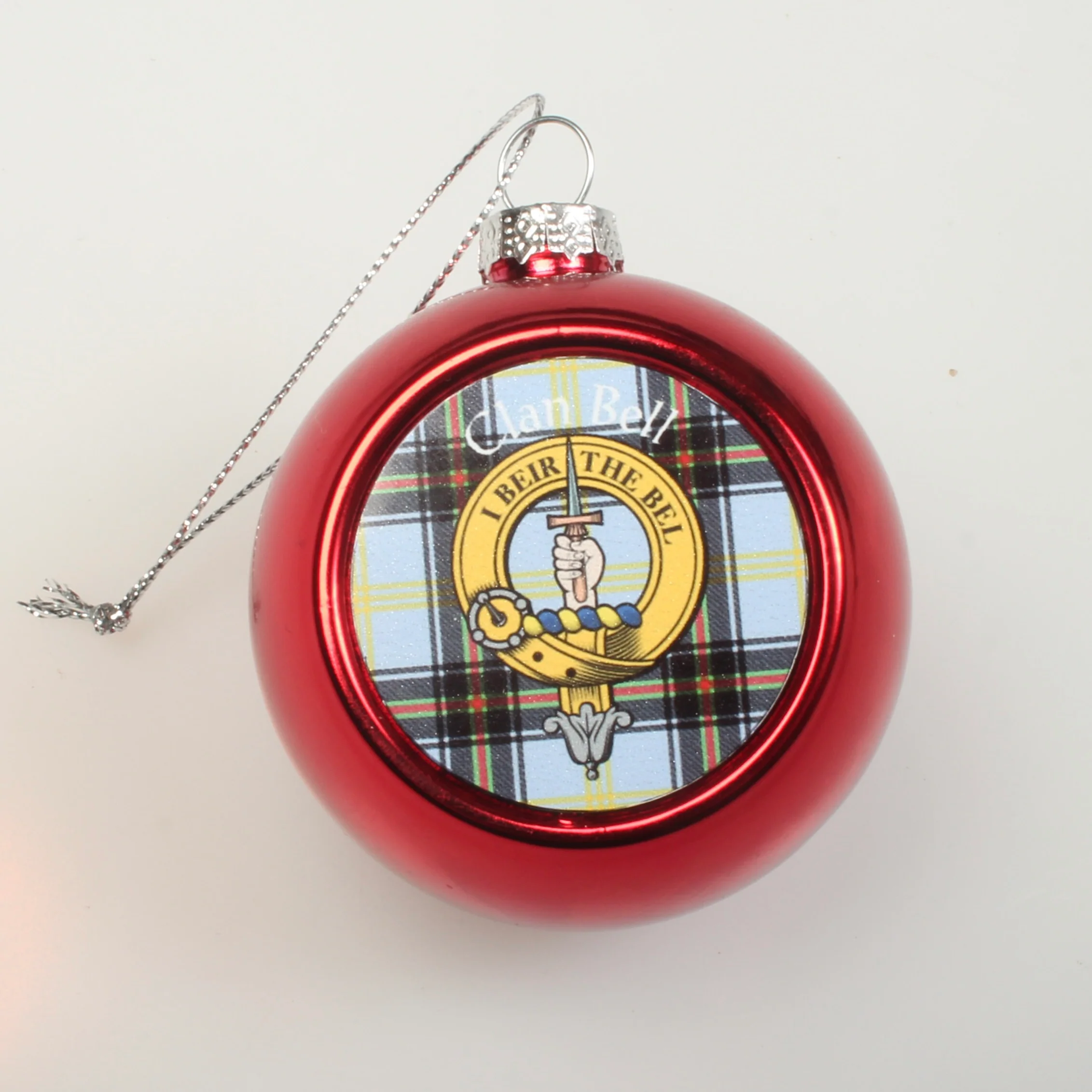 Bell Clan Crest Christmas Bauble - Small Size - Image 2