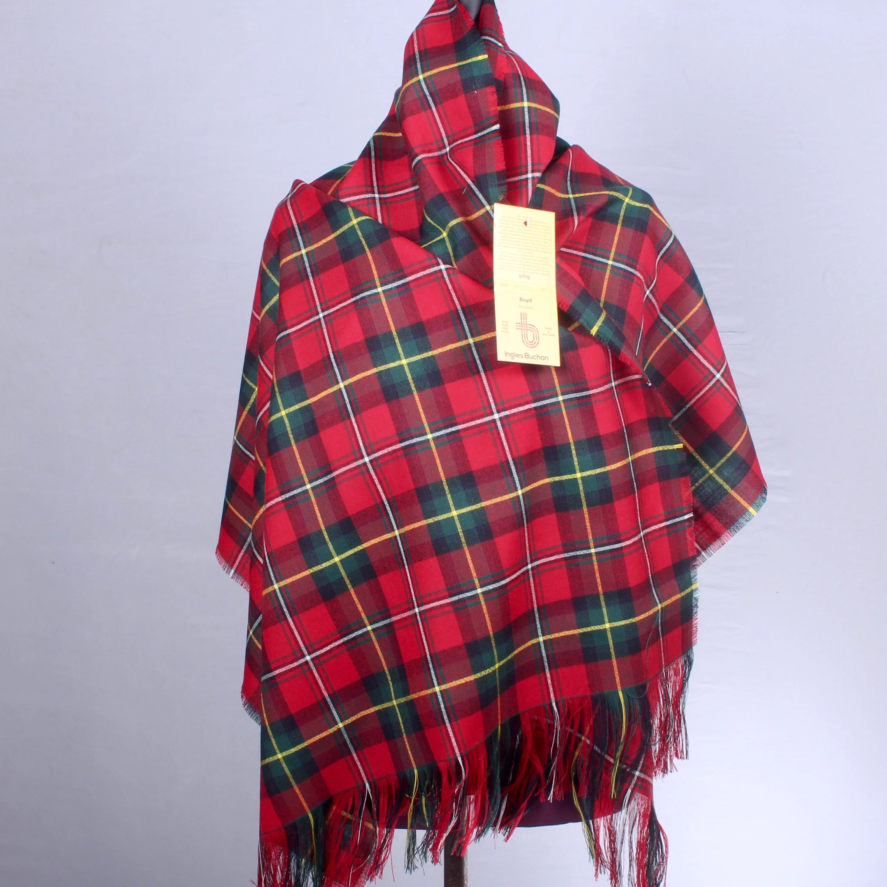 Boyd Modern Tartan Wool Stole