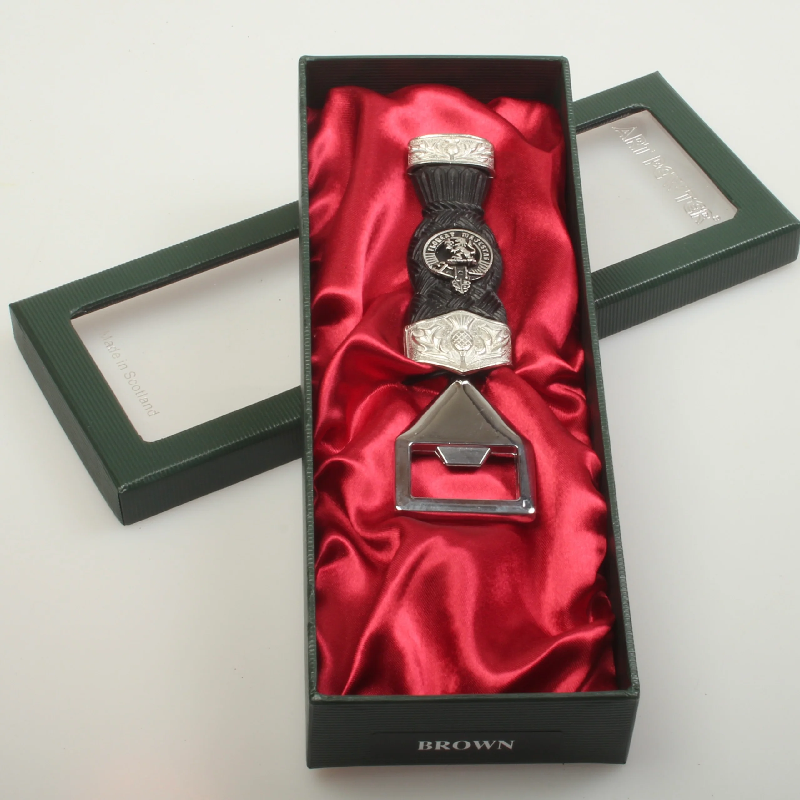 Brown Clan Crest Bottle Opener Sgian Dubh - Image 2