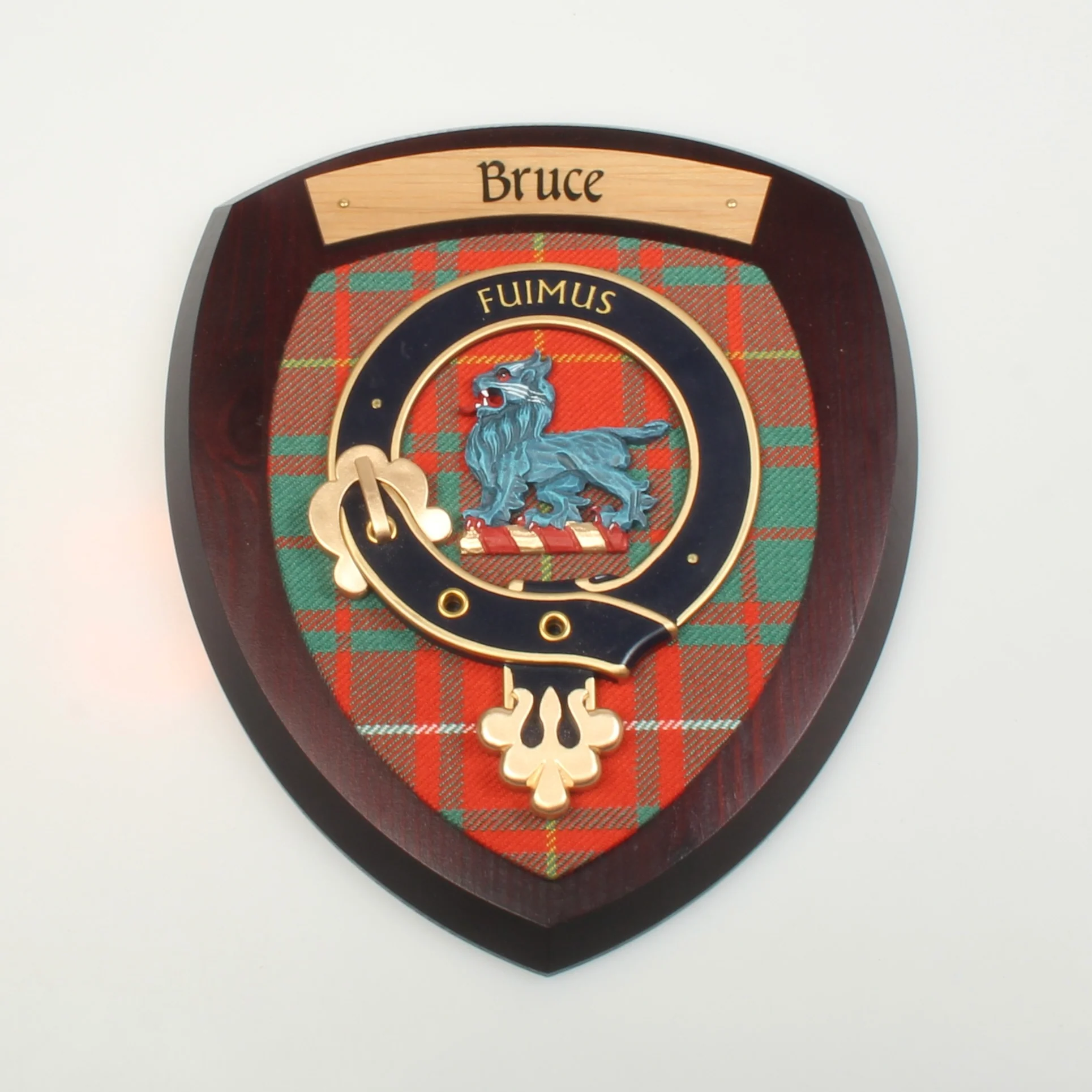 Bruce Clan Crest Wall Plaque. - Image 2