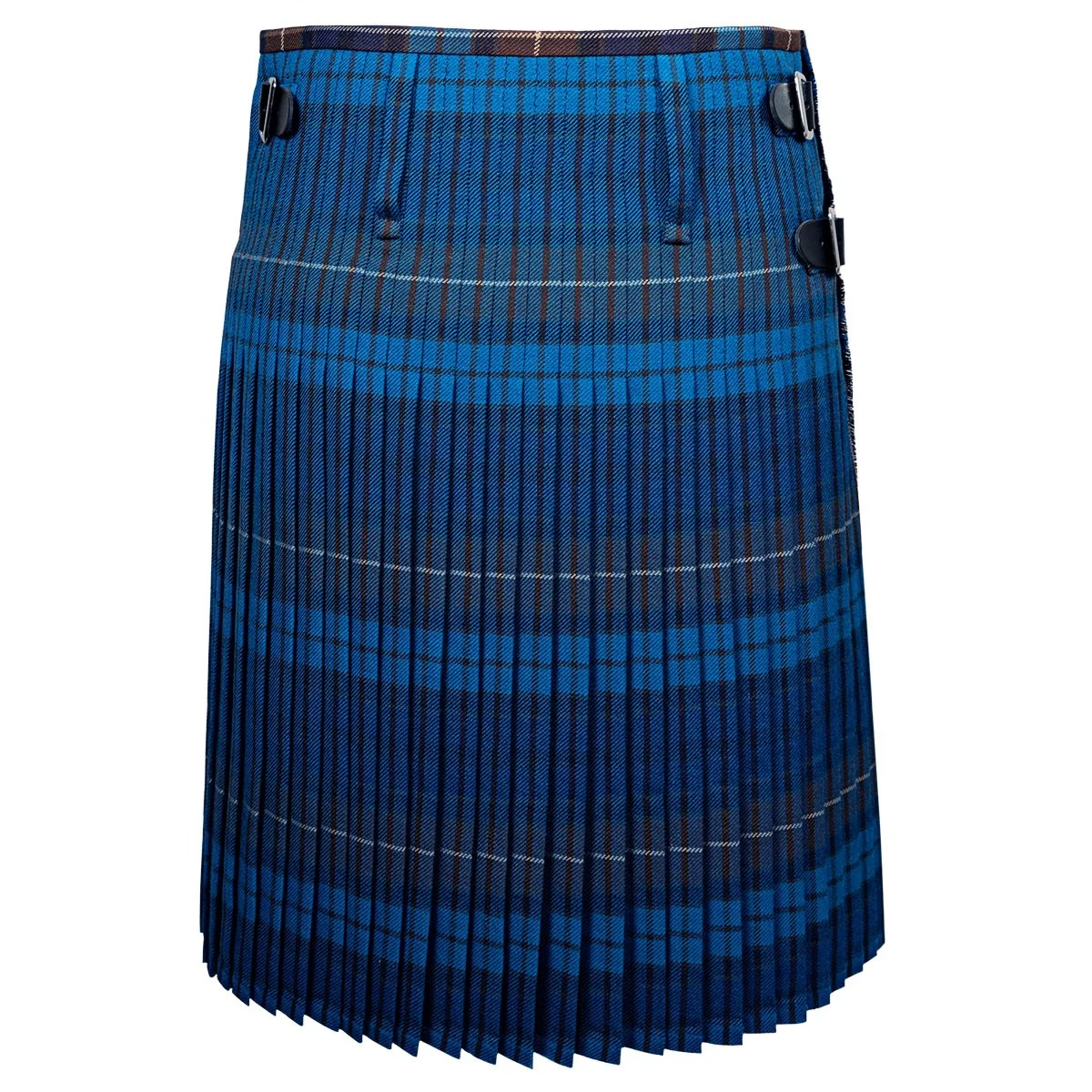 Buchanan Blue Heavyweight Hand Stitched Kilt - Image 3