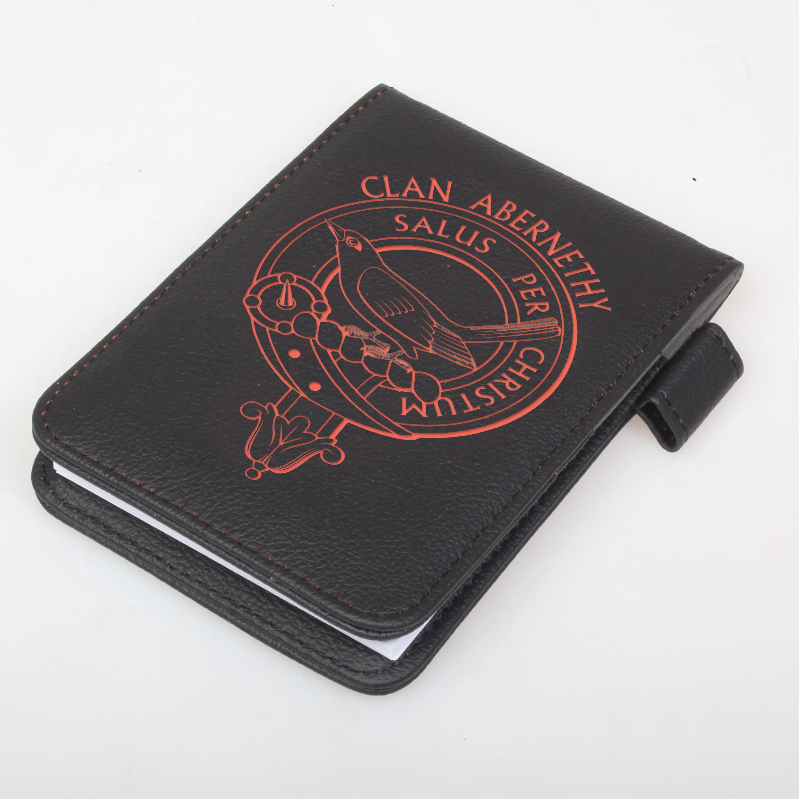 Abernethy Clan Crest Engraved Leather Small Notebook - Image 3