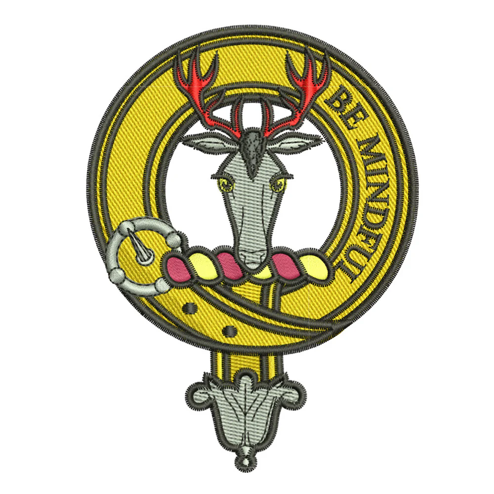 Calder Clan Crest Embroidered Polo - Image 2