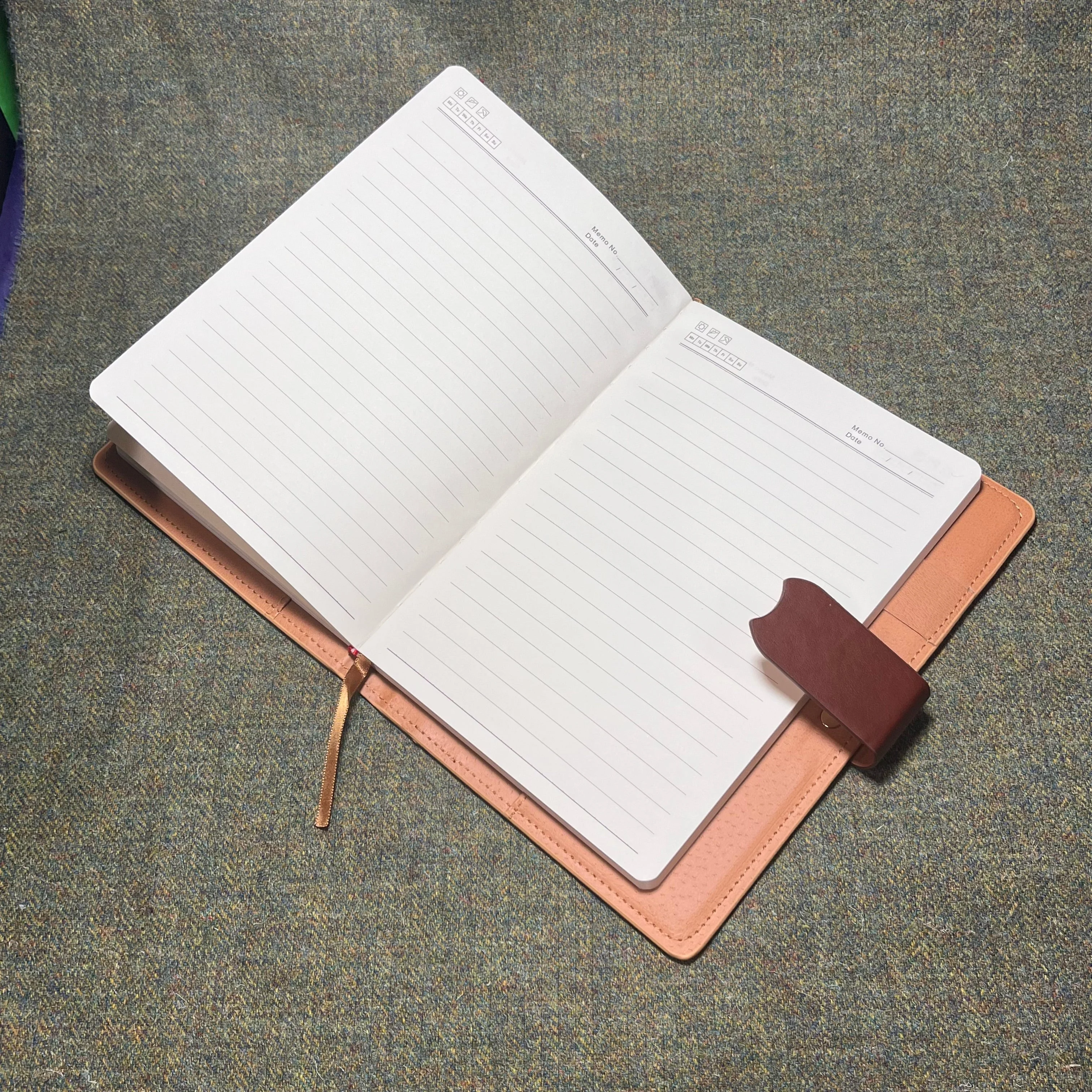 Cameron Clan Crest Luxury Bamboo Covered Notebook - Image 2