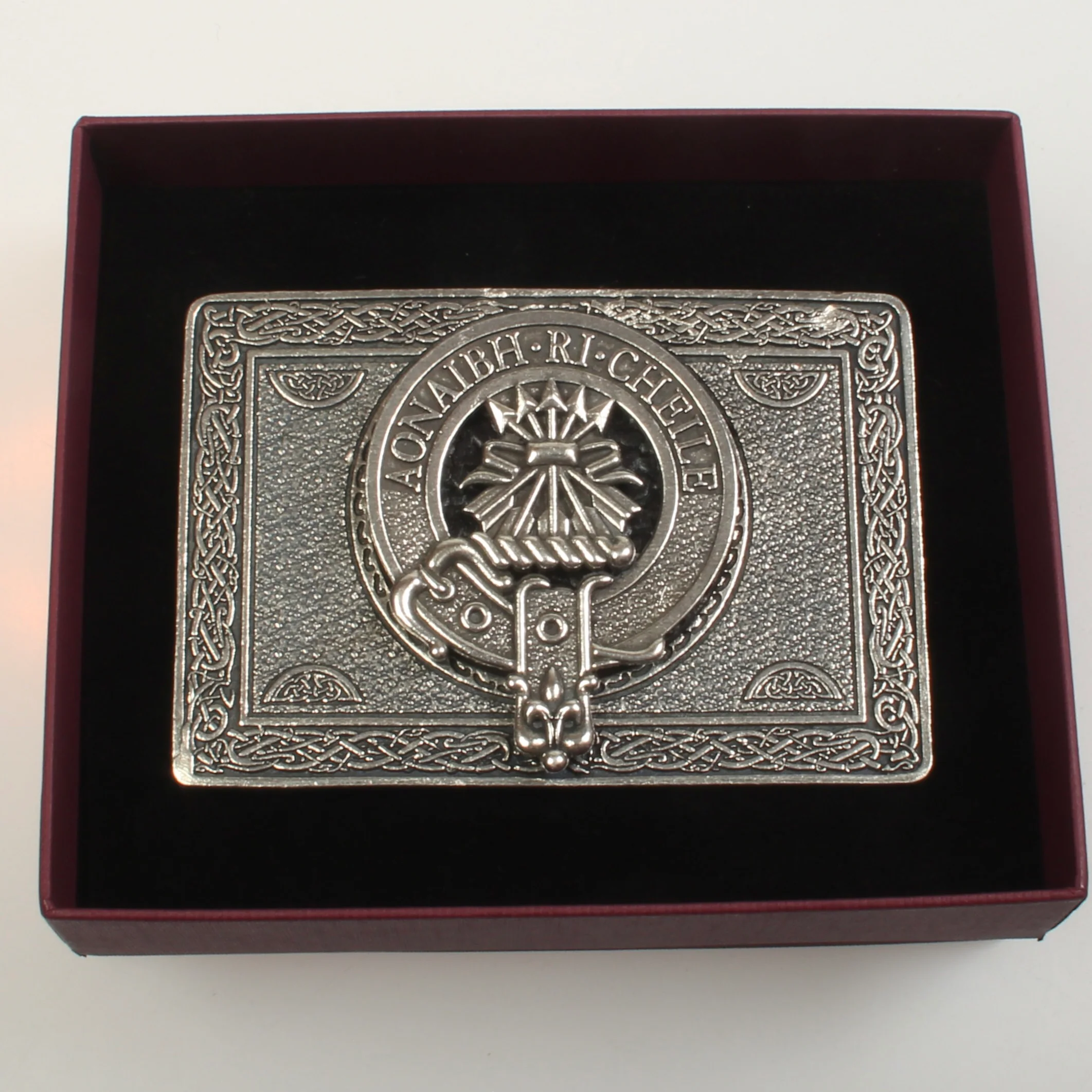 Cameron Pewter Clan Crest Buckle For Kilt Belts - Image 3