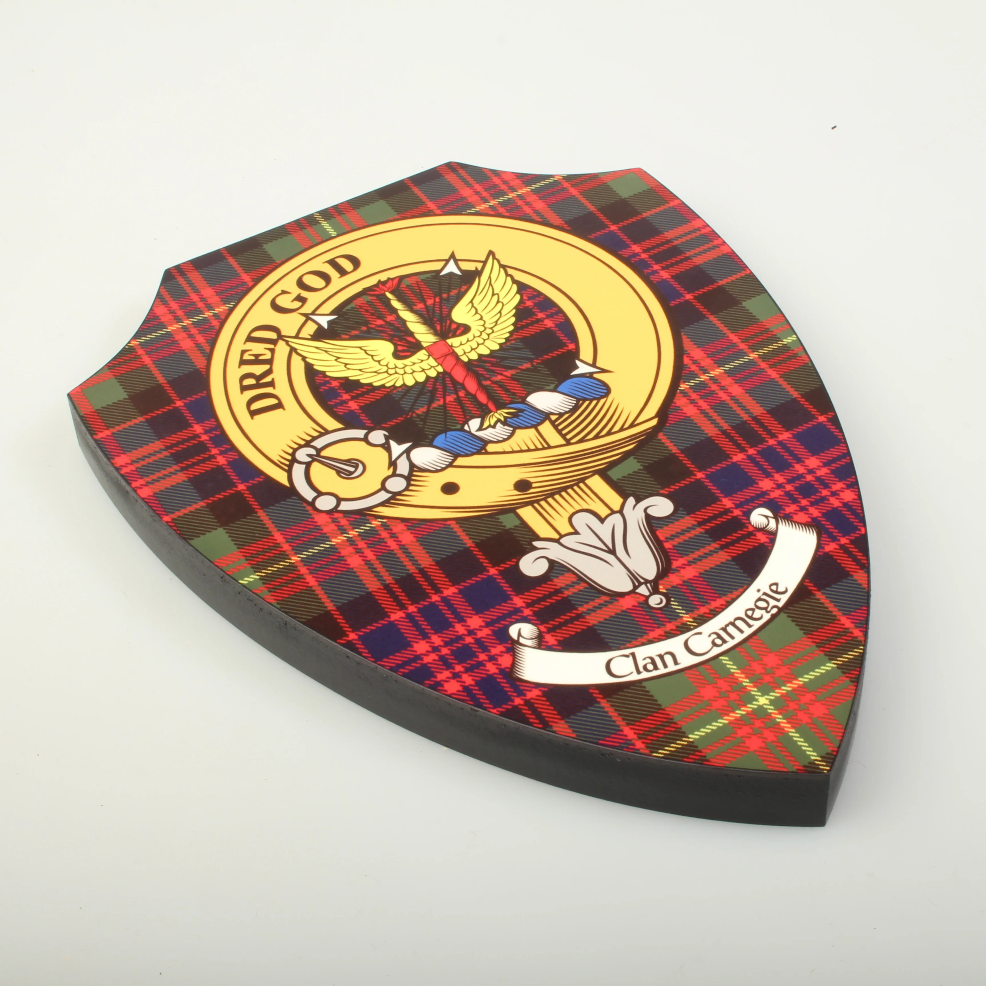 Carnegie Clan Crest Printed Wall Plaque - Custom Made - Image 2