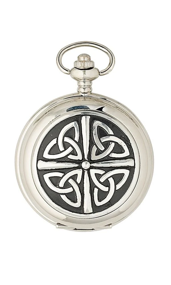 Celtic 2 Piece Mechanical Pocket Watch Gift Set - Image 4