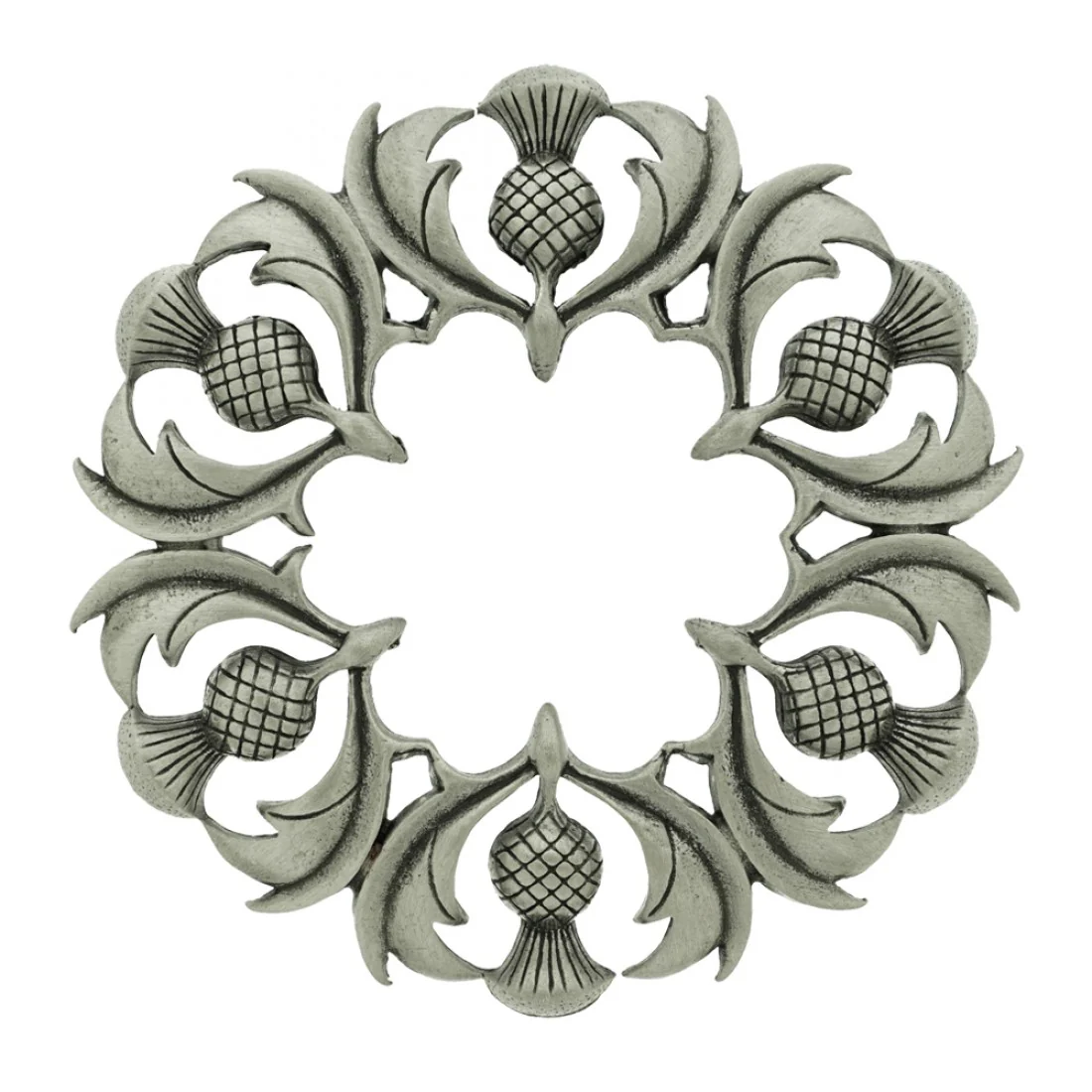Scottish Thistle Plaid Brooch - Image 2