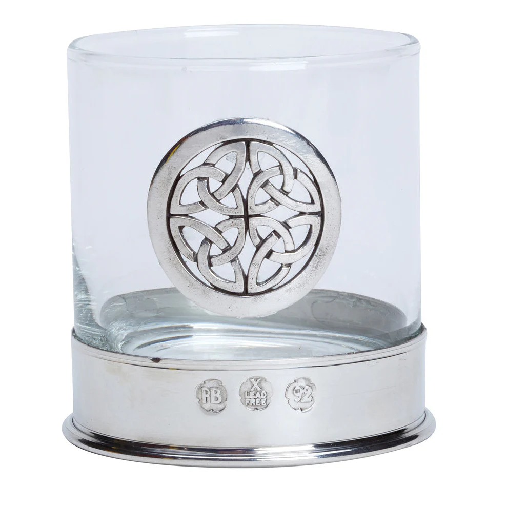 Celtic Knot Whisky Glasses - Pair