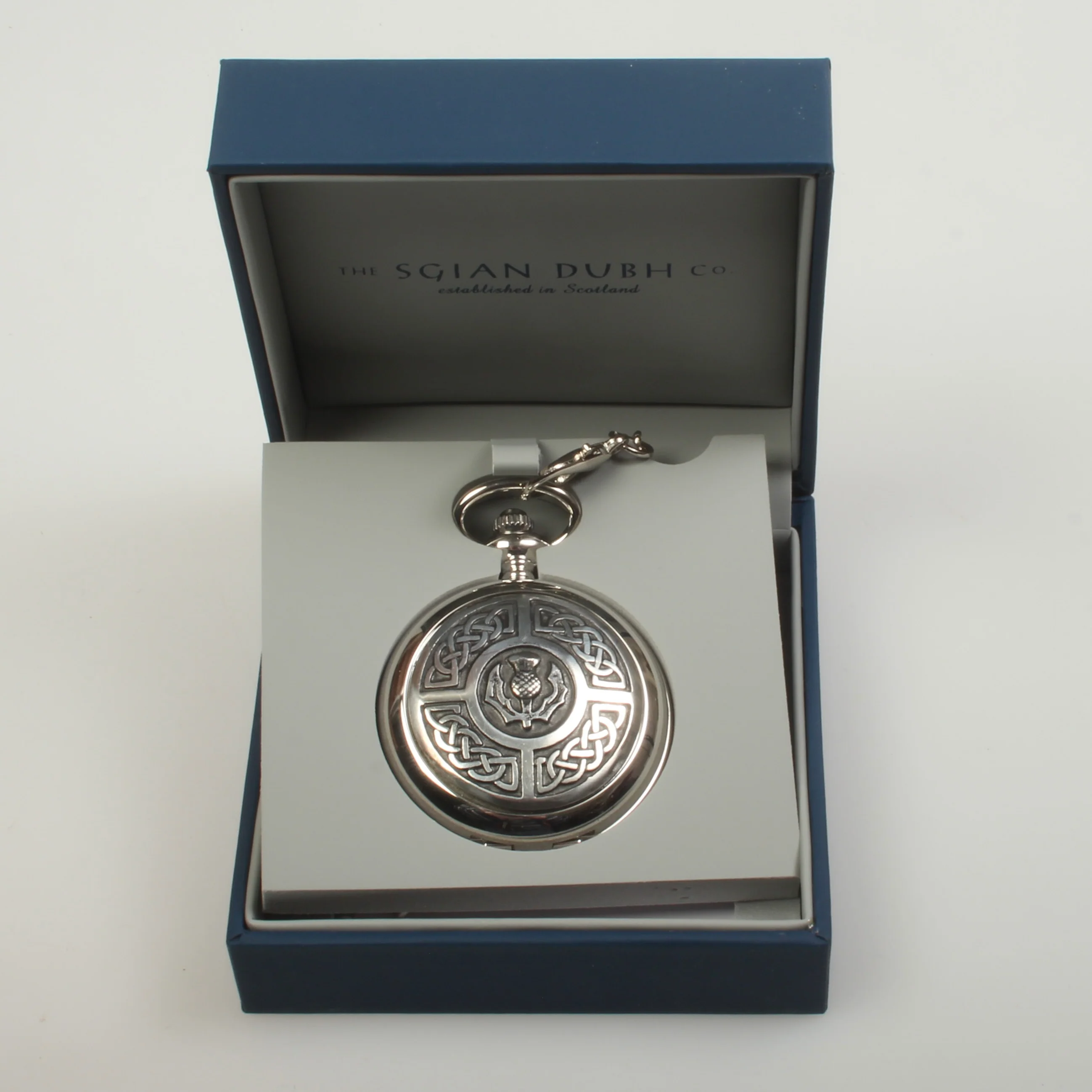 Celtic & Thistle Mechanical Pocket Watch - Image 5