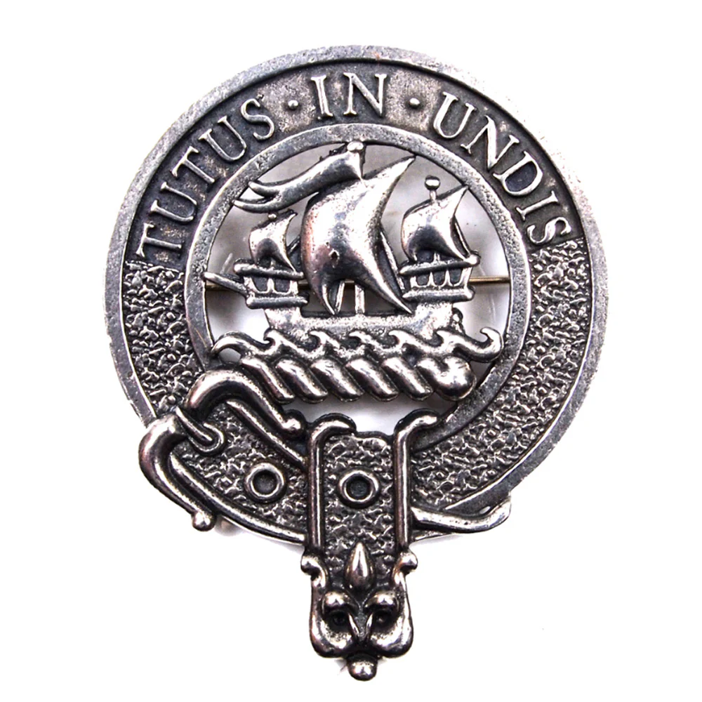 Clan Crest Badge in Pewter - St Kilda - Image 2