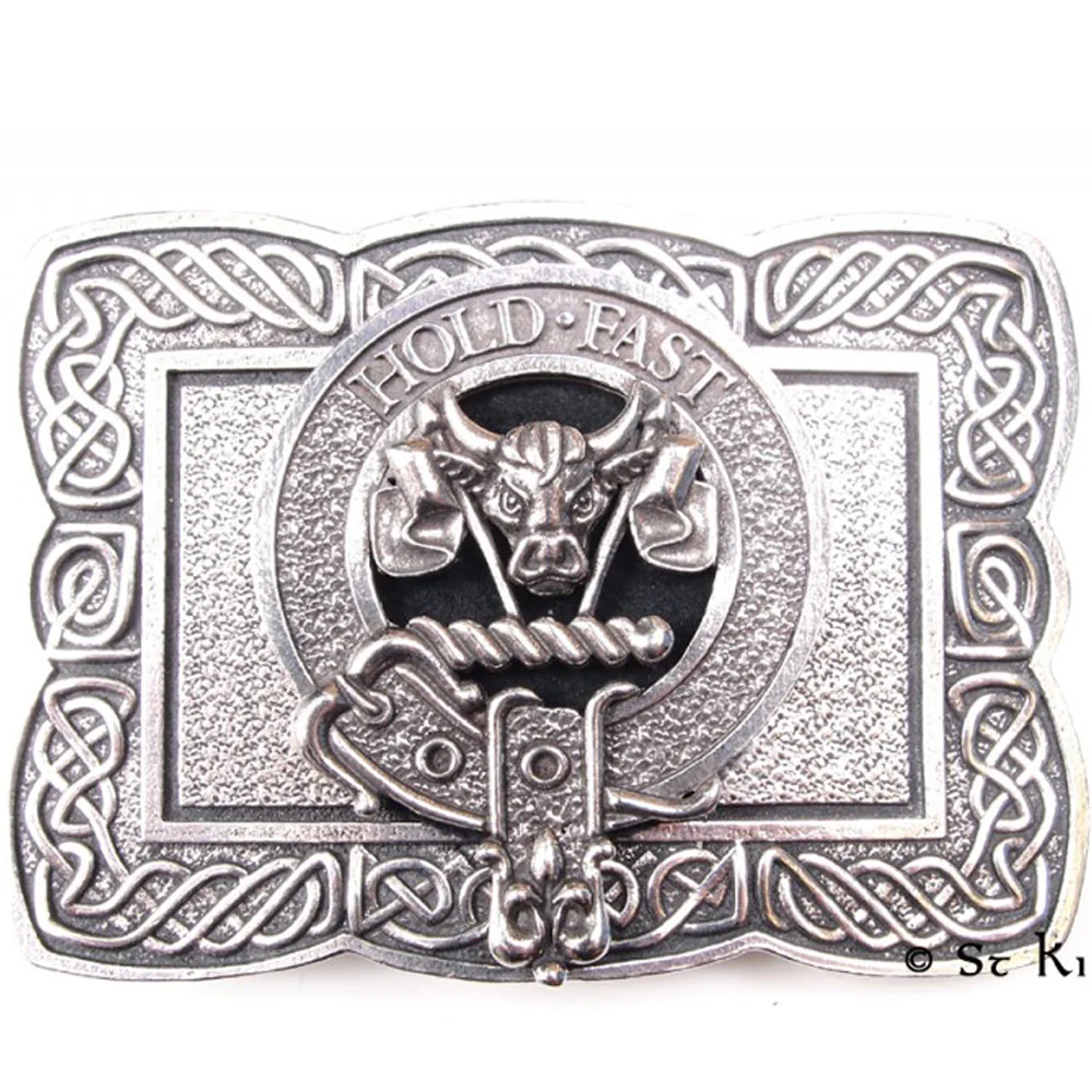 Clan Crest Belt Buckle - Celtic Border - Image 2