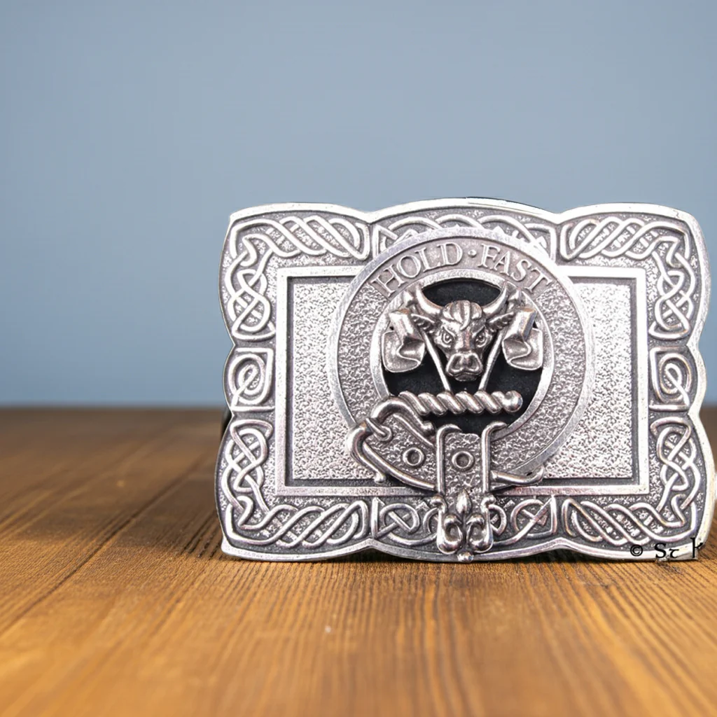 Clan Crest Belt Buckle - Celtic Border - Image 4