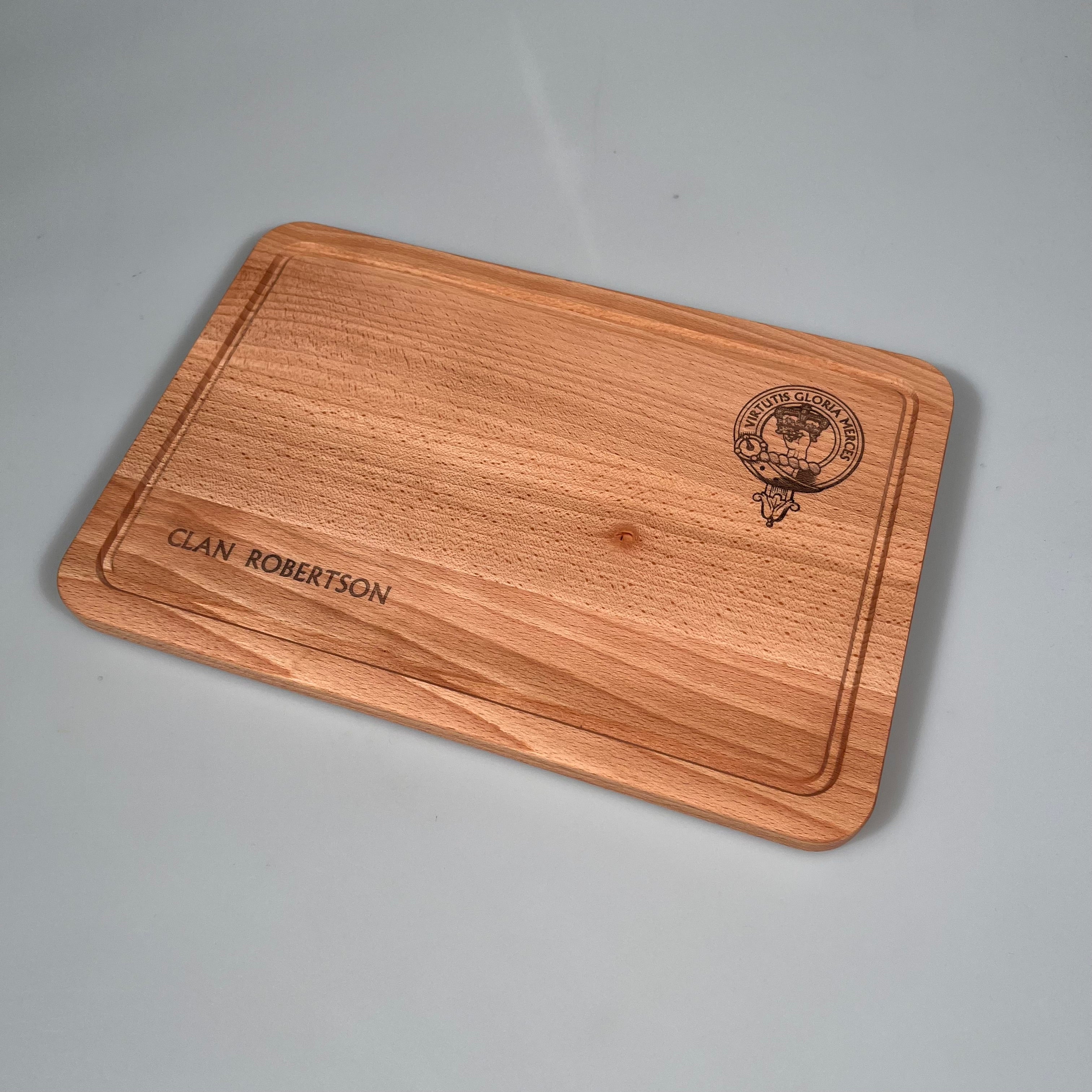 Clan Crest Engraved Wooden Chopping board - Image 2