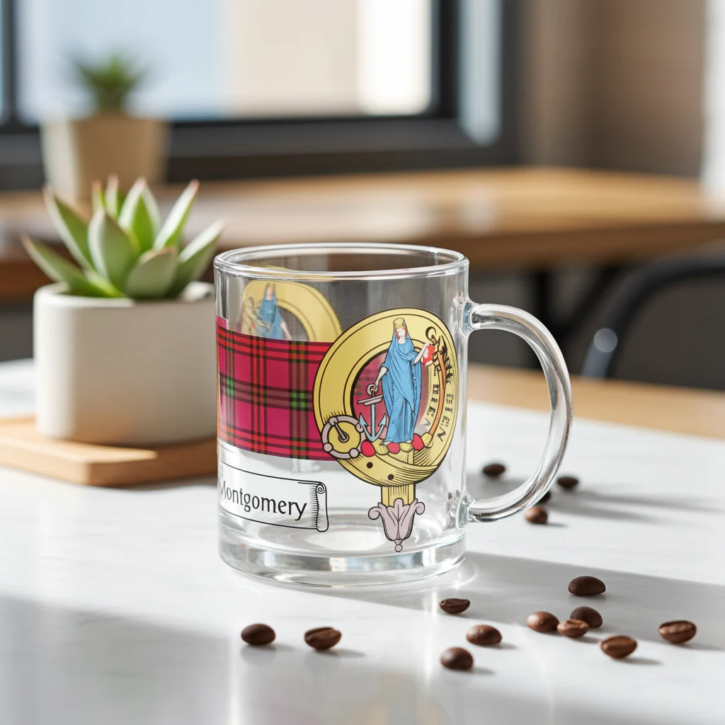 Clan Crest Glass Mug - All Clans Available - Image 2