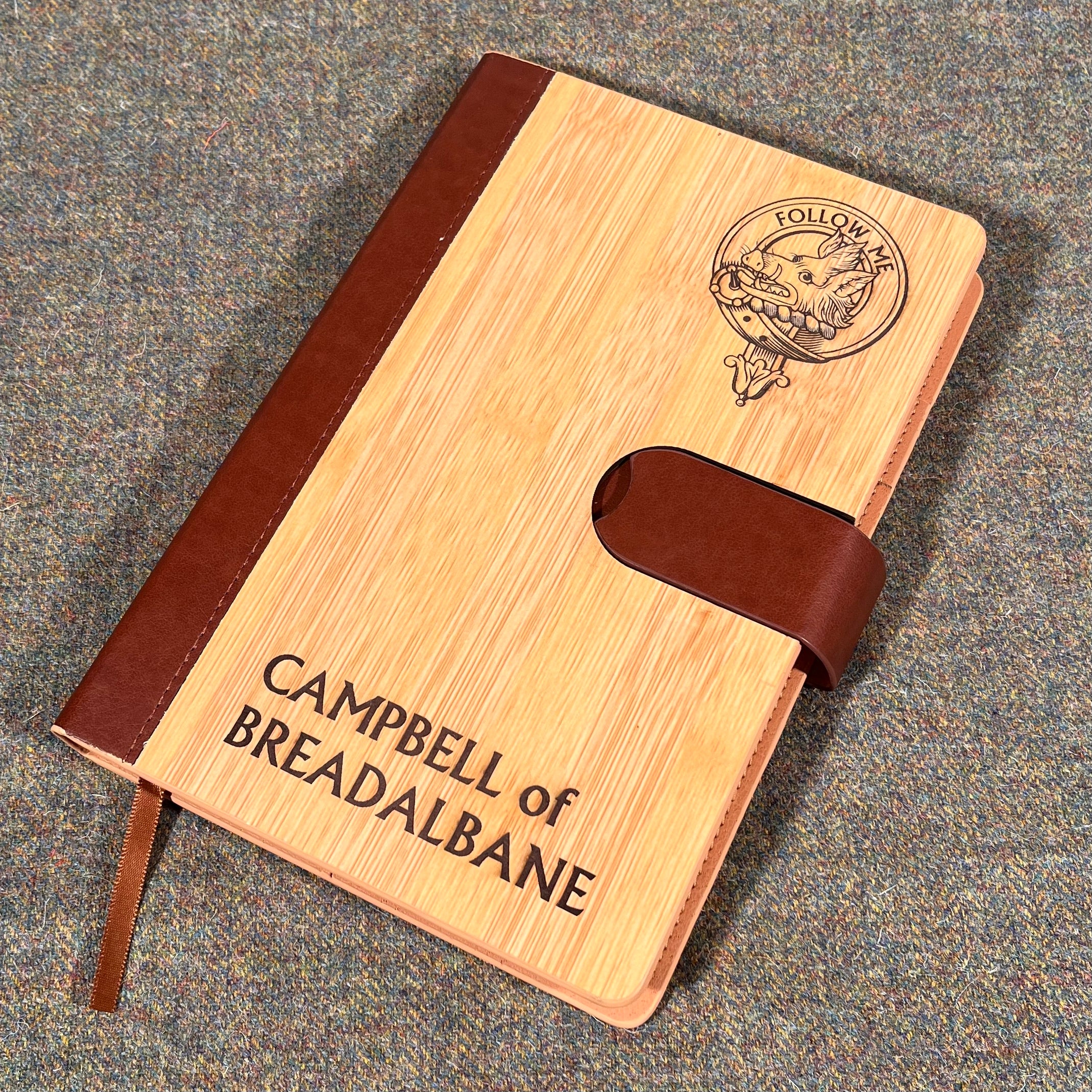 Clan Crest Luxury Bamboo Covered Notebook Boxed Set - Image 3