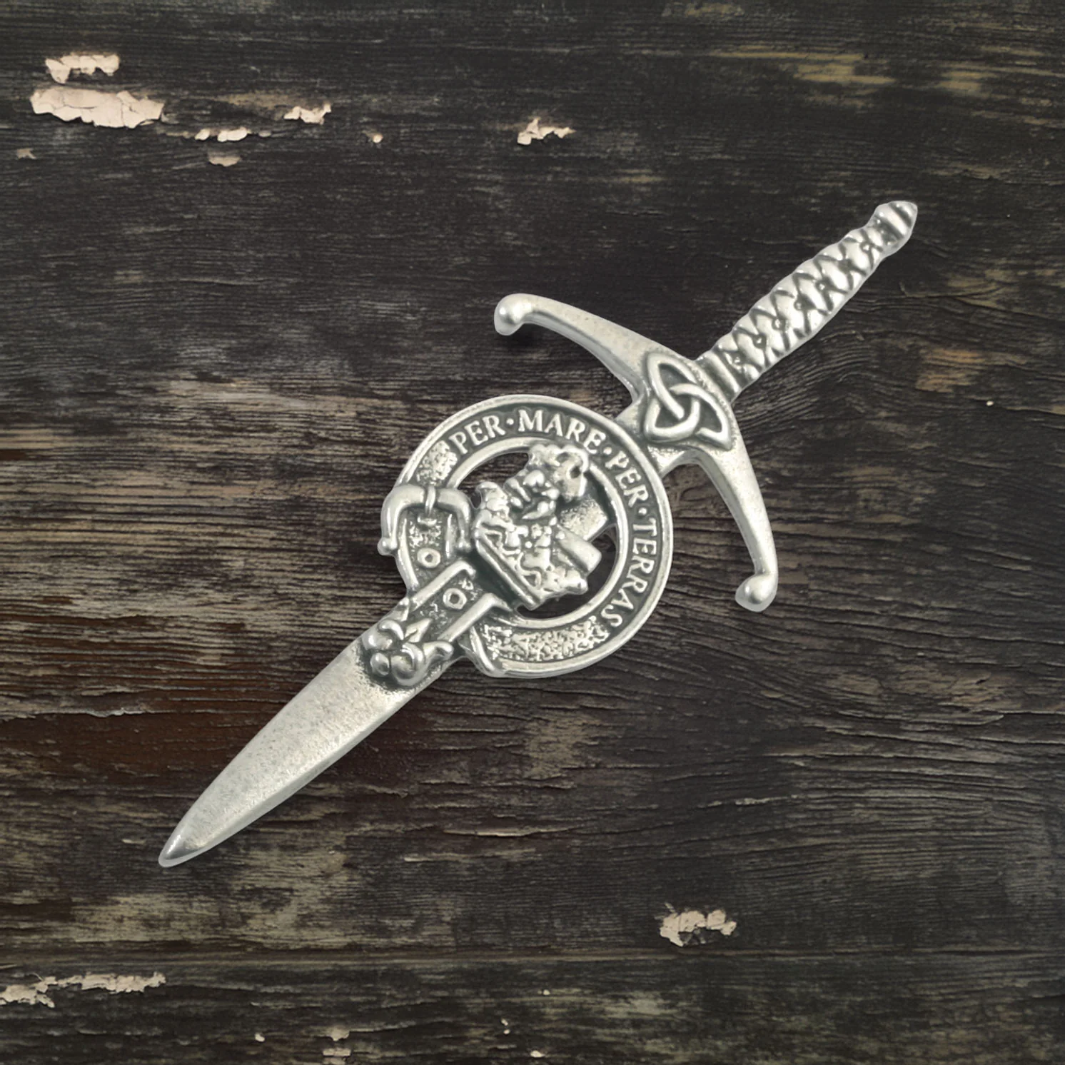 Clan Crest Pewter Kilt Pin by St Kilda