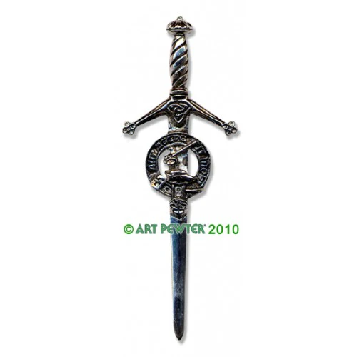 Clan Crest Pewter Kilt Pin with Barclay Crest