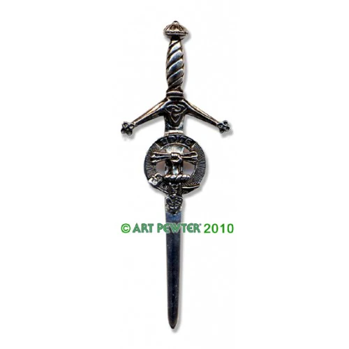 Clan Crest Pewter Kilt Pin with Brodie Crest