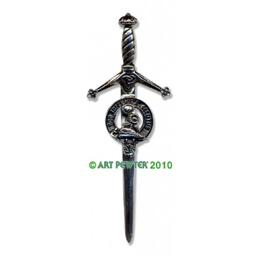 Clan Crest Pewter Kilt Pin with Buchan Crest