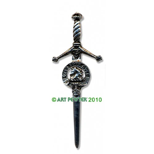 Clan Crest Pewter Kilt Pin with Cunningham Crest