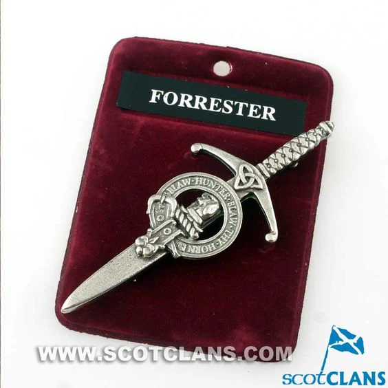 Clan Crest Pewter Kilt Pin with Forbes Crest