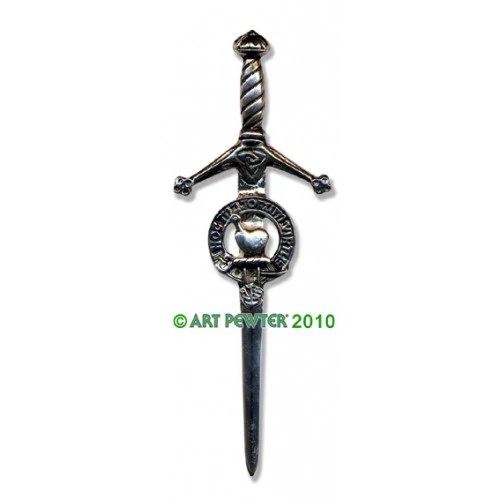 Clan Crest Pewter Kilt Pin with Logan Crest