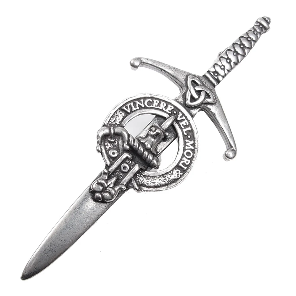 Clan Crest Pewter Kilt Pin with MacDowall Crest