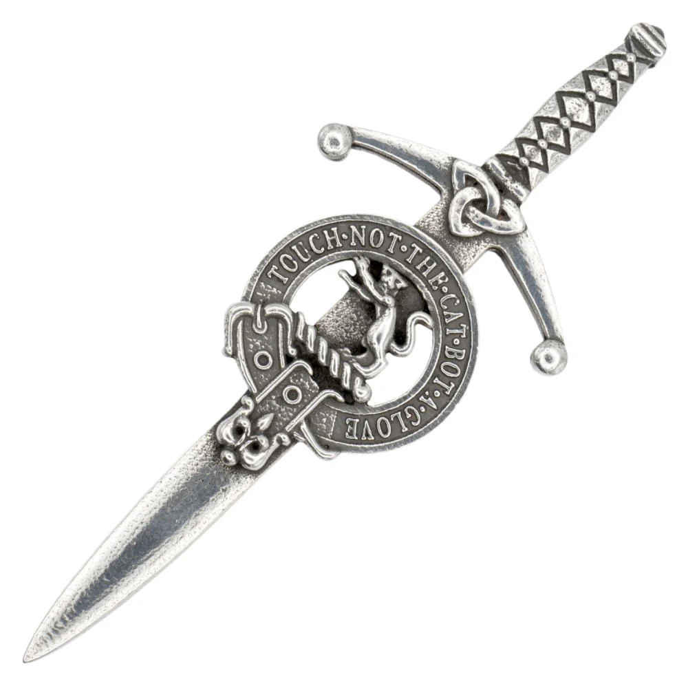 Clan Crest Pewter Kilt Pin with MacKintosh Crest