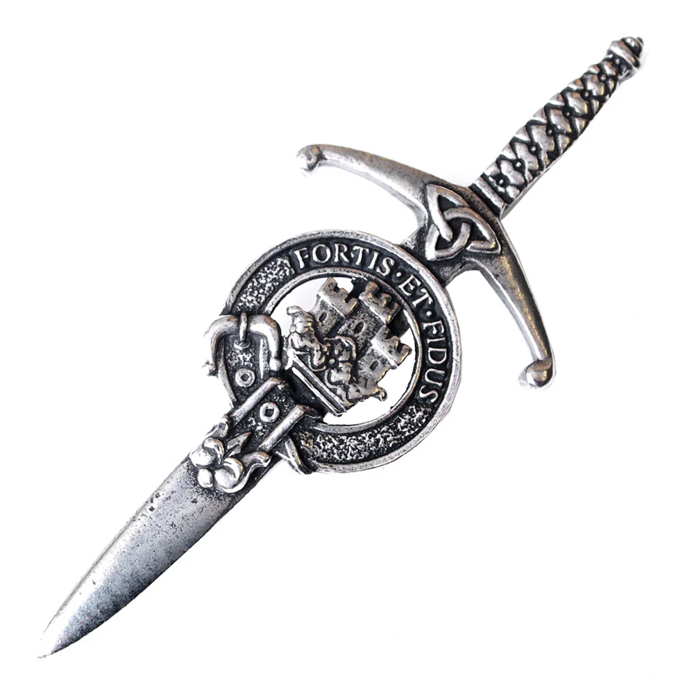 Clan Crest Pewter Kilt Pin with MacLachlan Crest