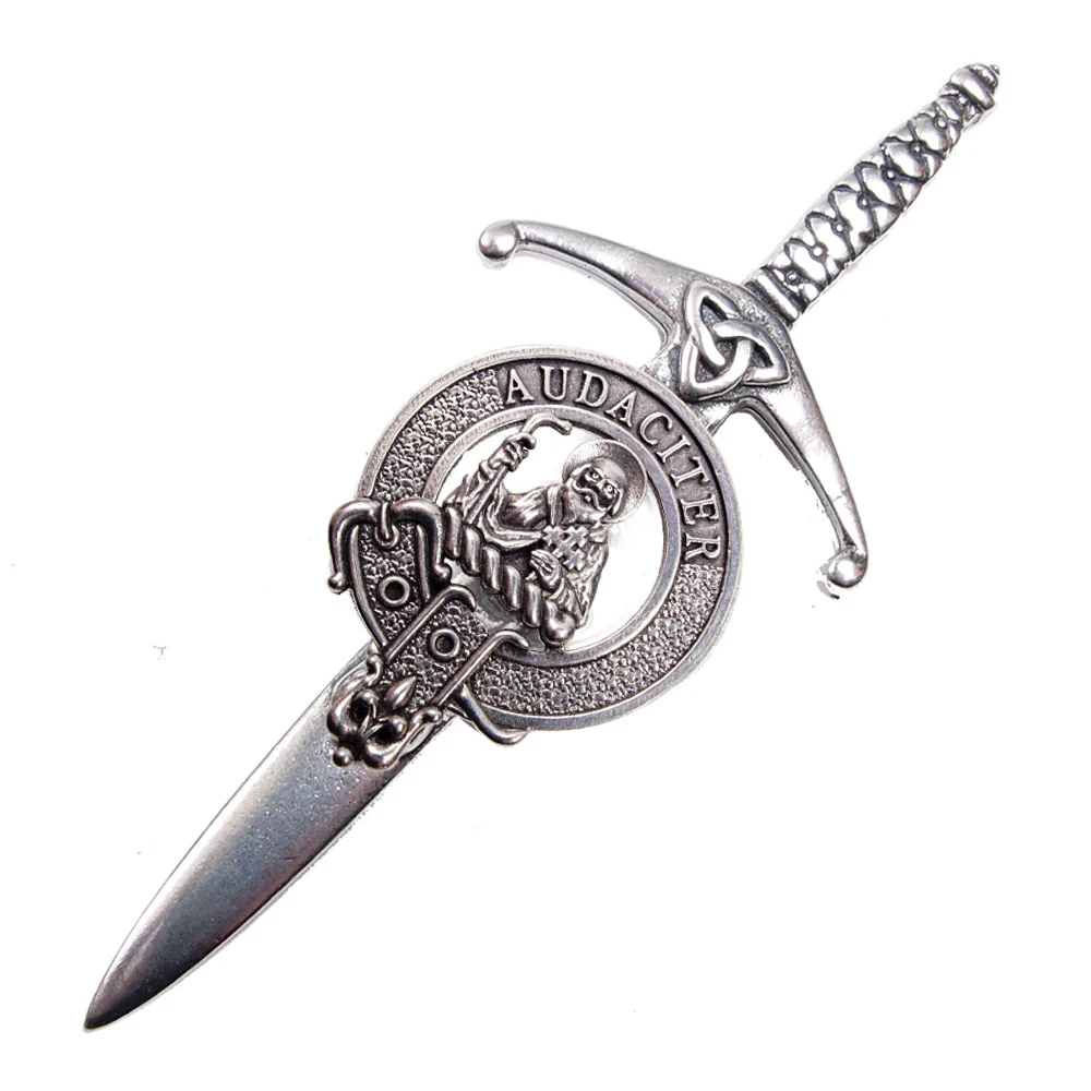 Clan Crest Pewter Kilt Pin with MacLea Crest