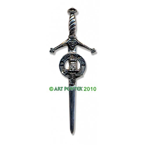 Clan Crest Pewter Kilt Pin with MacNaughton Crest - Image 2
