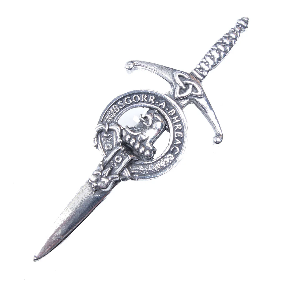 Clan Crest Pewter Kilt Pin with MacNicol Crest
