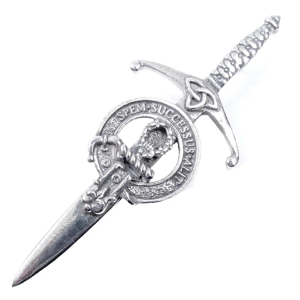 Clan Crest Pewter Kilt Pin with MacTaggart Crest